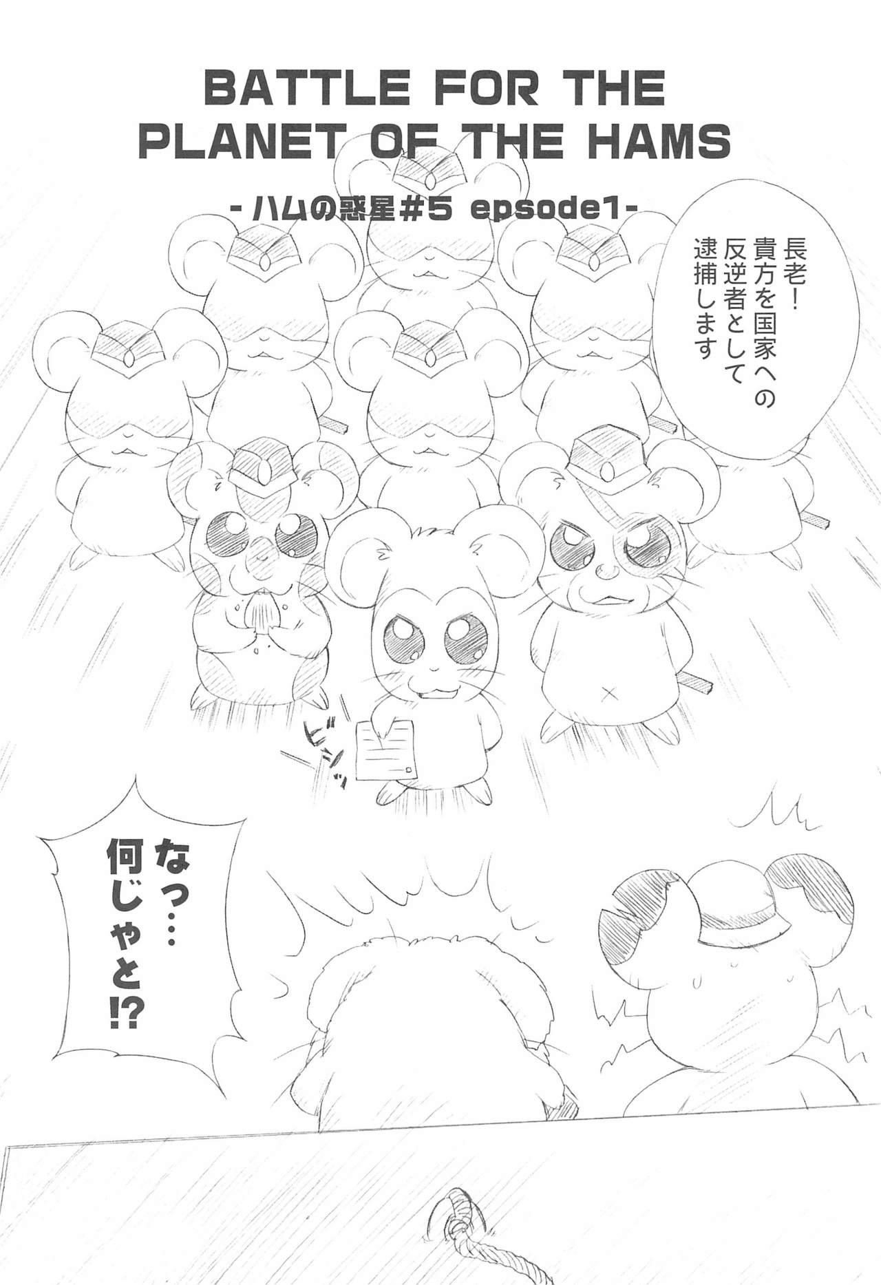 (C73) [ふらいぱん大魔王 (提灯暗光)] BATTLE FOR THE PLANET OF THE HAMS (とっとこハム太郎)
