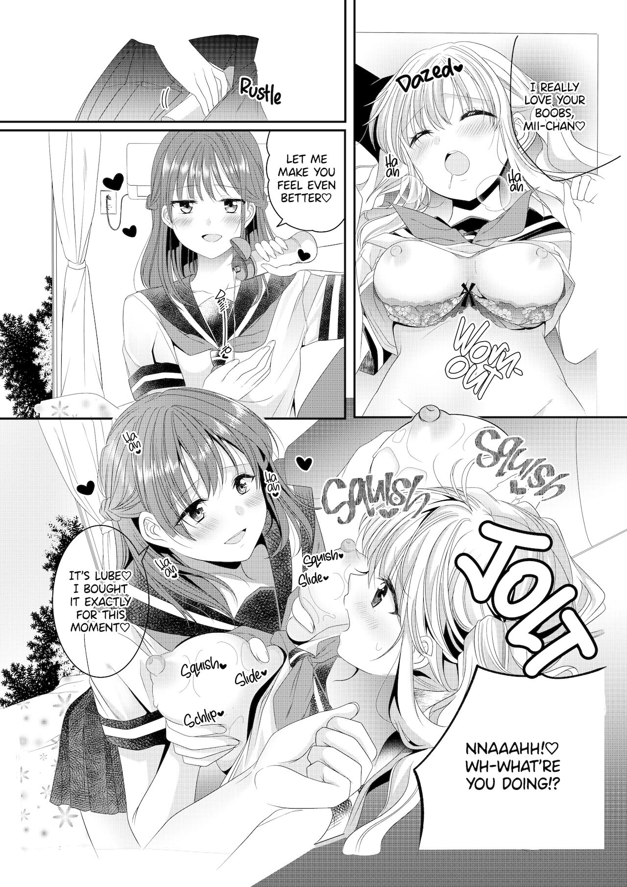 [No Such Agency (しのぎあさ)] 幼馴染は肉食系⁉今日から身長差百合ップル [英訳] [無修正]