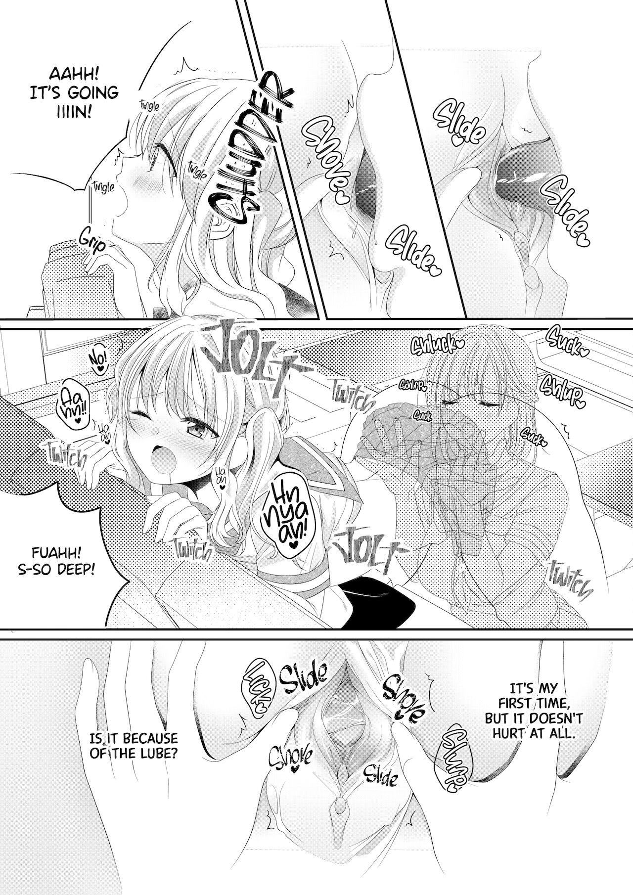 [No Such Agency (しのぎあさ)] 幼馴染は肉食系⁉今日から身長差百合ップル [英訳] [無修正]
