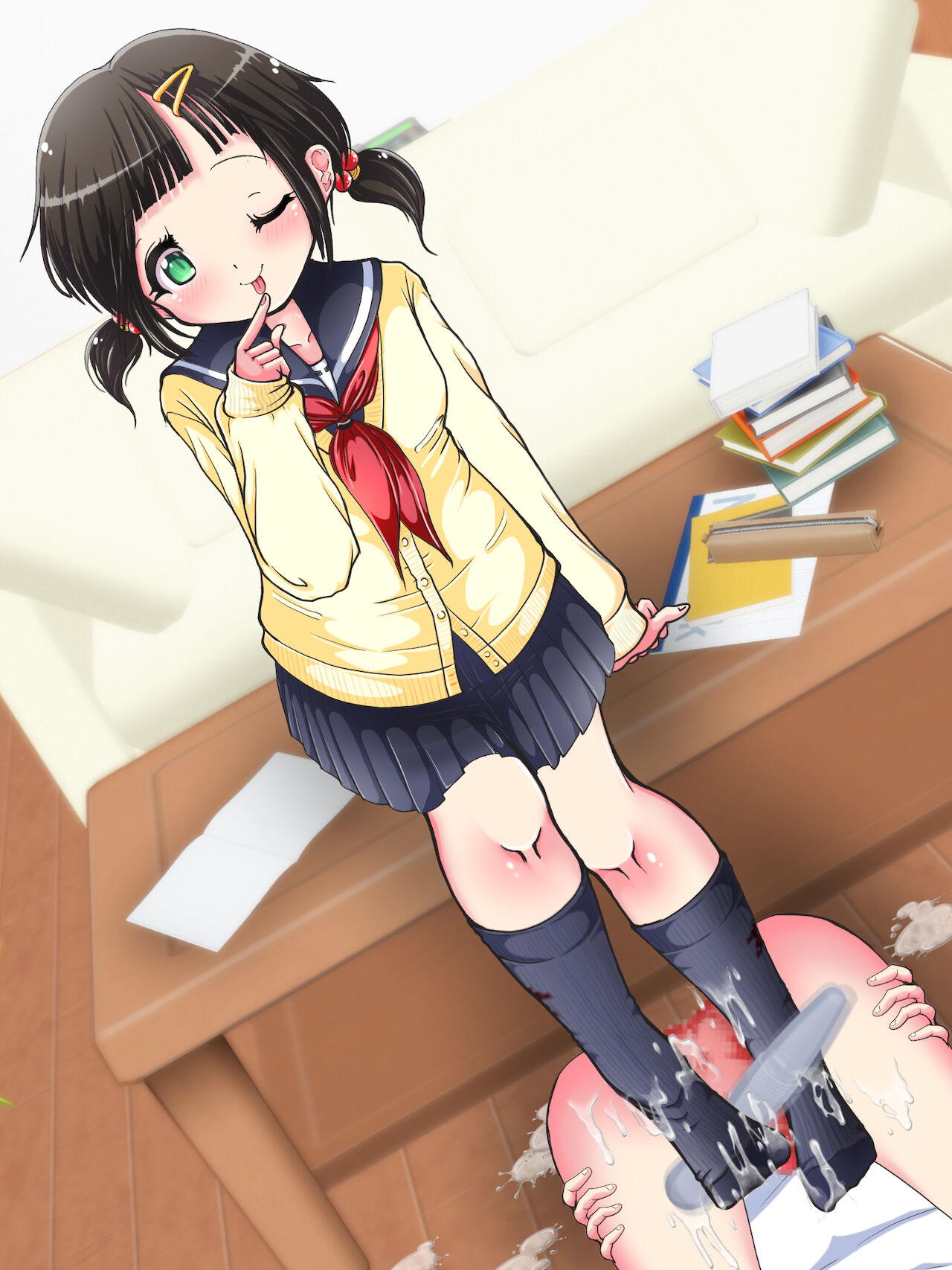[オネアシ]何でもするって言ったよね?じゃあ…足でイカせてイイかしら?