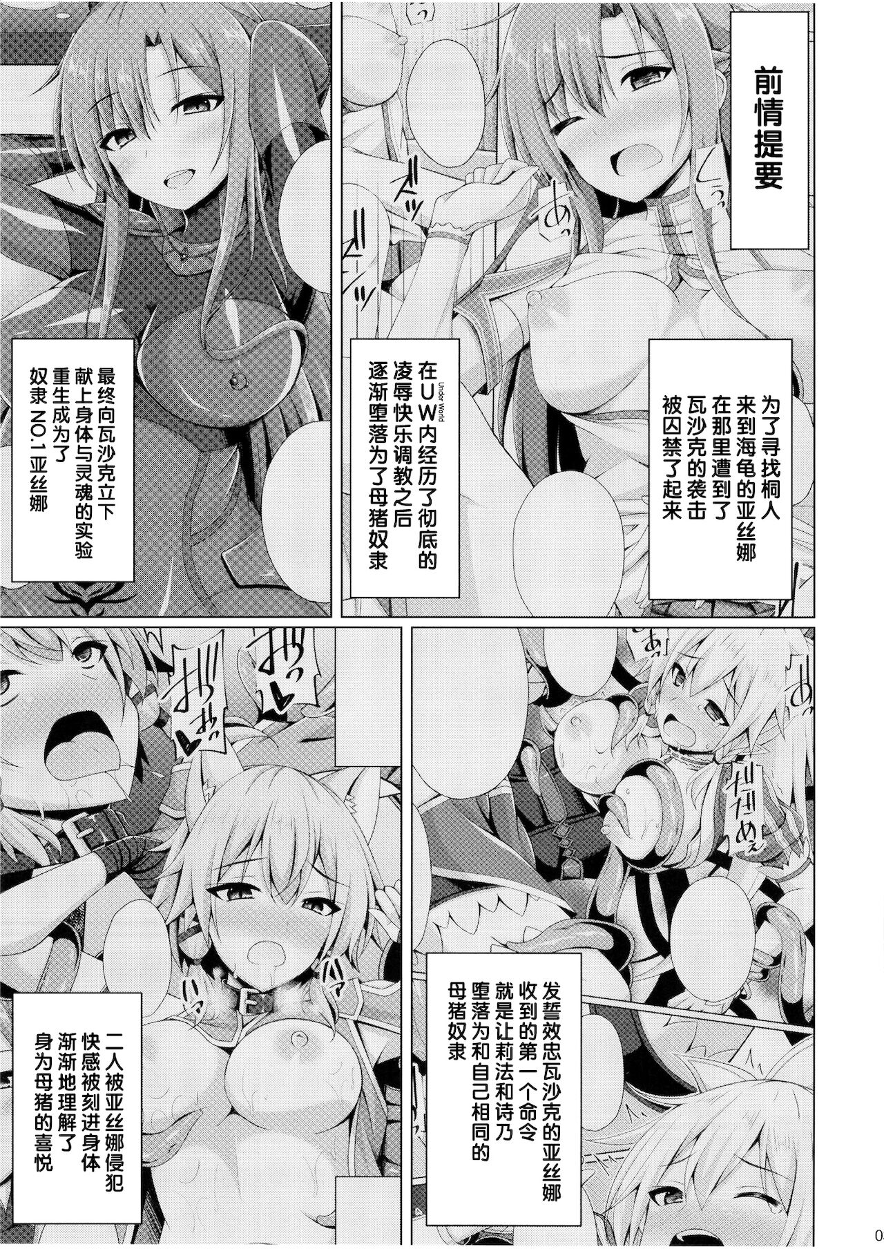 [Imitation Moon (成海優)] 黒の剣士と呼ばれた俺はもういない… (ソードアート・オンライン) [中国翻訳] [DL版]