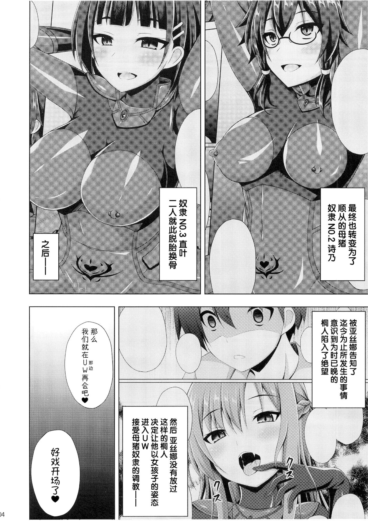 [Imitation Moon (成海優)] 黒の剣士と呼ばれた俺はもういない… (ソードアート・オンライン) [中国翻訳] [DL版]