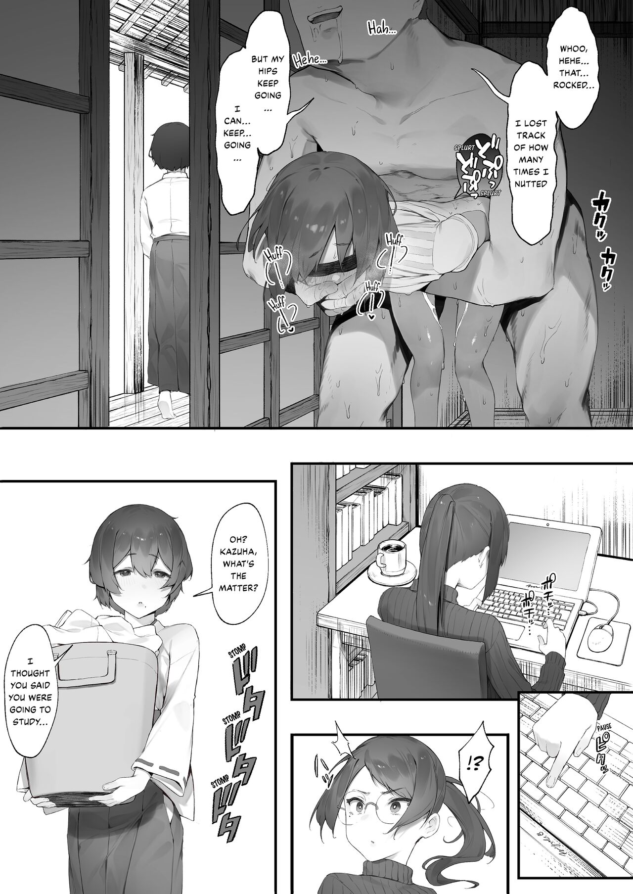 [にぎりうさぎ] 心霊スポットに行ったらやっばいのが憑いたので根こそぎ吸い出してもらう・続【後編】 [英語]