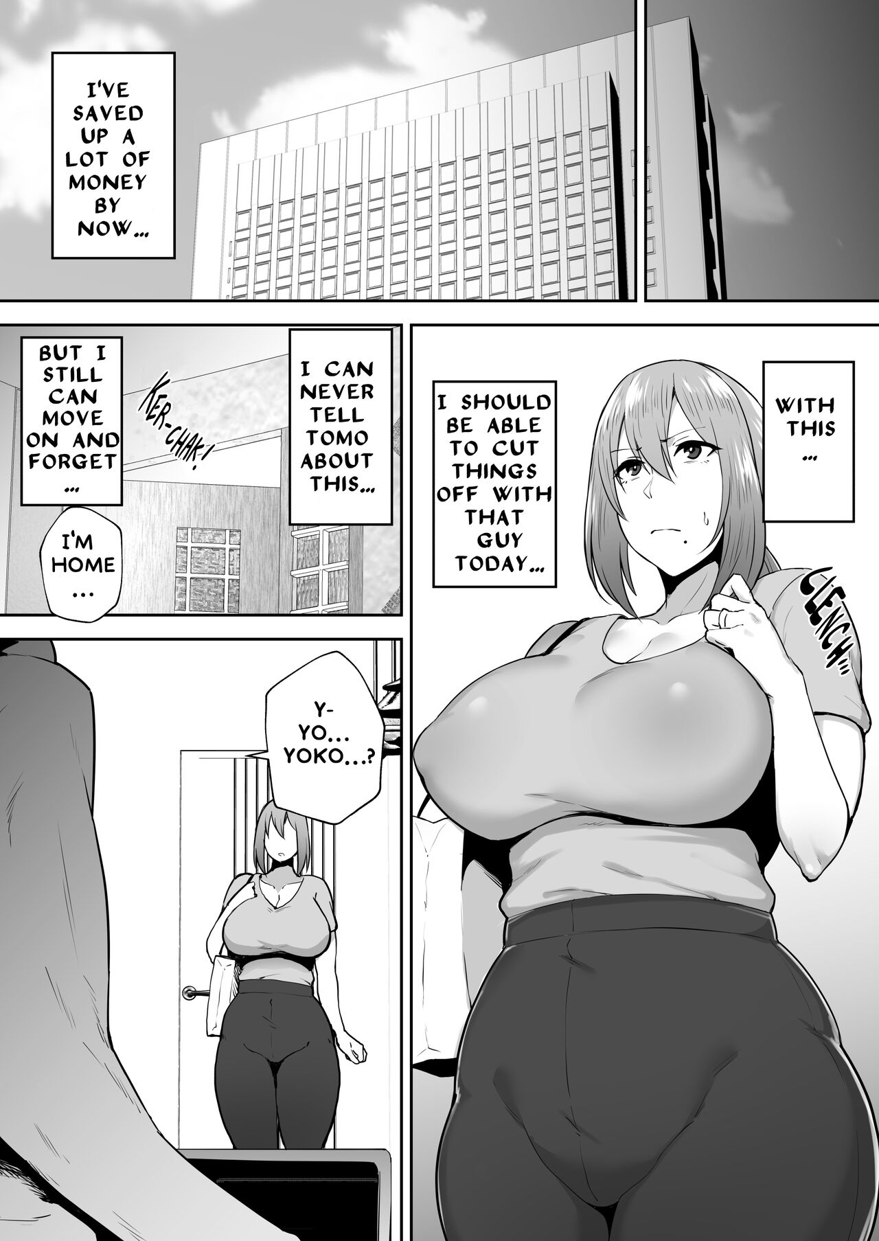 [ゴールデンバズーカ (ガガーリン吉)] 寝取られた爆乳元気妻ようこ ―家事代行先で年下セレブのオナホ妻にされました― [英訳] [無修正]