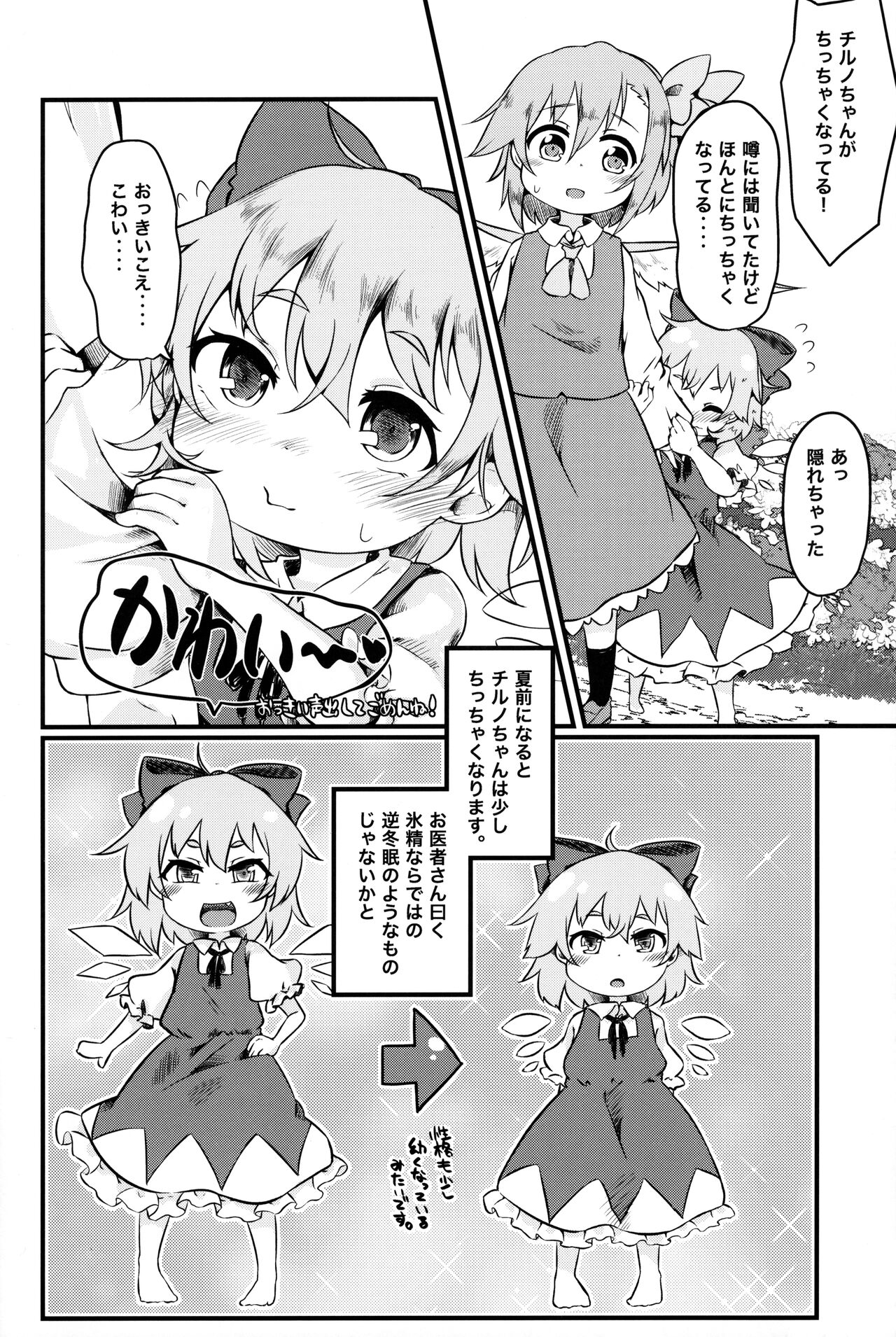 (名華祭16) [もふしっぽらぼ (なかむらすばる)] ちっちゃいチルノちゃんが可愛すぎるのがいけないんだからね (東方Project)